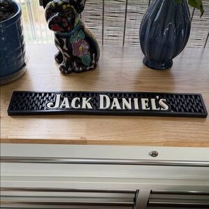 Jack Daniels Black and White Bar Mat